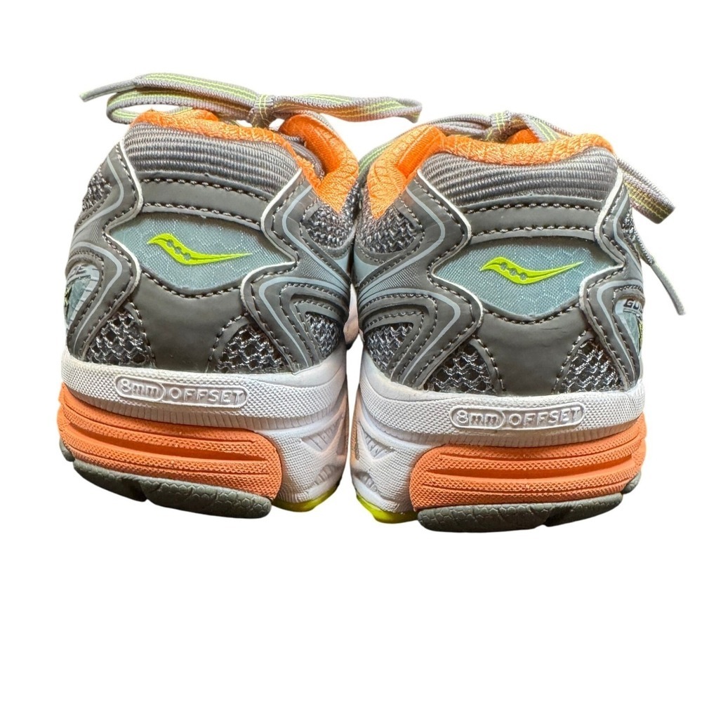 Saucony Guide 7 PowerGrid Women's Running Shoes Size 7 Gray Orange Teal - Picture 7 of 9